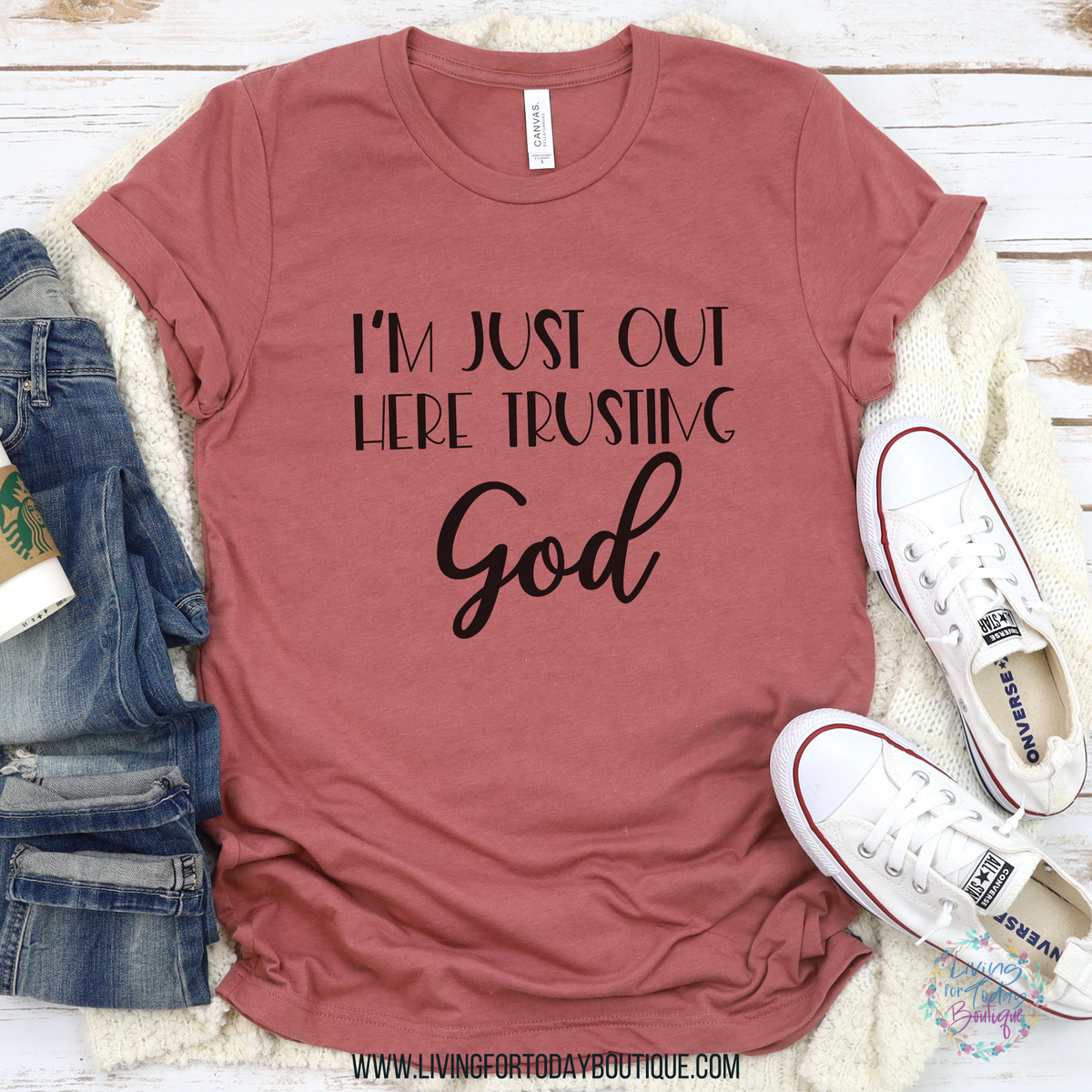 I’m Just Out Here Trusting God Shirt