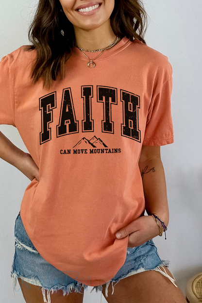 Comfort Color  Faith Can Move Mountains TShirt