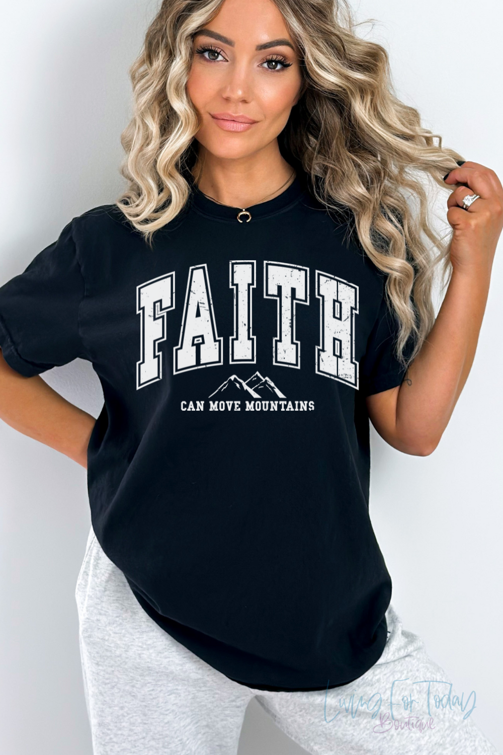 Comfort Color  Faith Can Move Mountains TShirt
