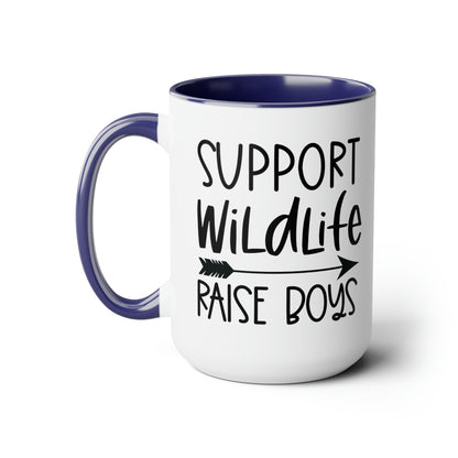 Support Wildlife Raise Boys Mug