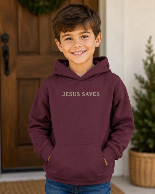 Jesus Saves Youth Hoodie
