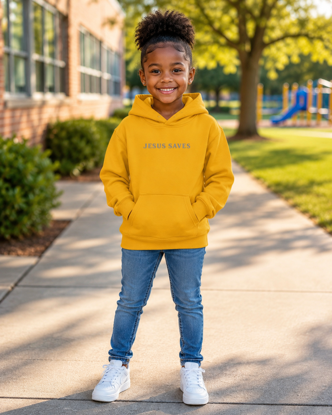 Jesus Saves Youth Hoodie