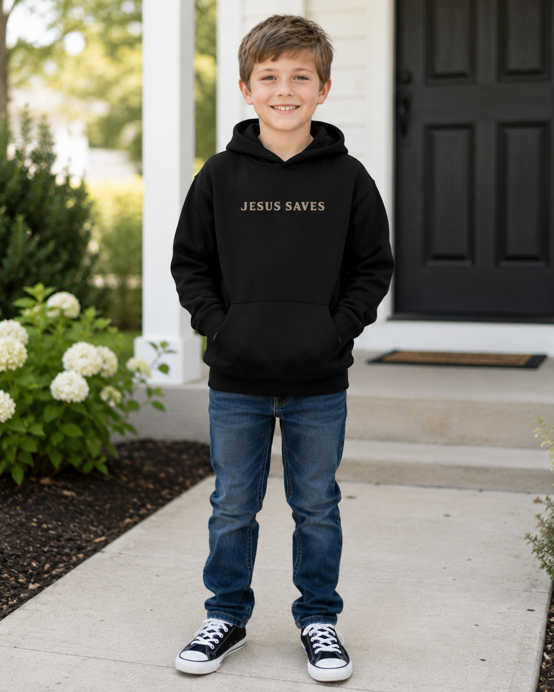 Jesus Saves Youth Hoodie