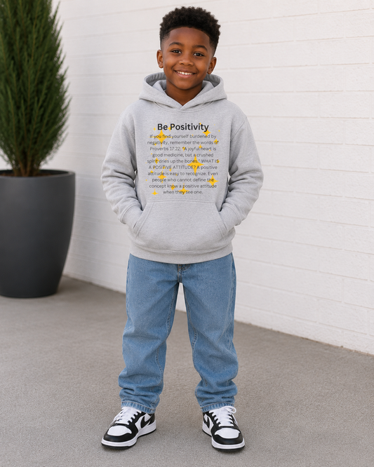 Be Positivity Youth Pullover Fleece Hoodie