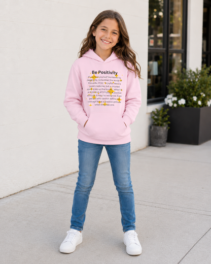 Be Positivity Youth Pullover Fleece Hoodie