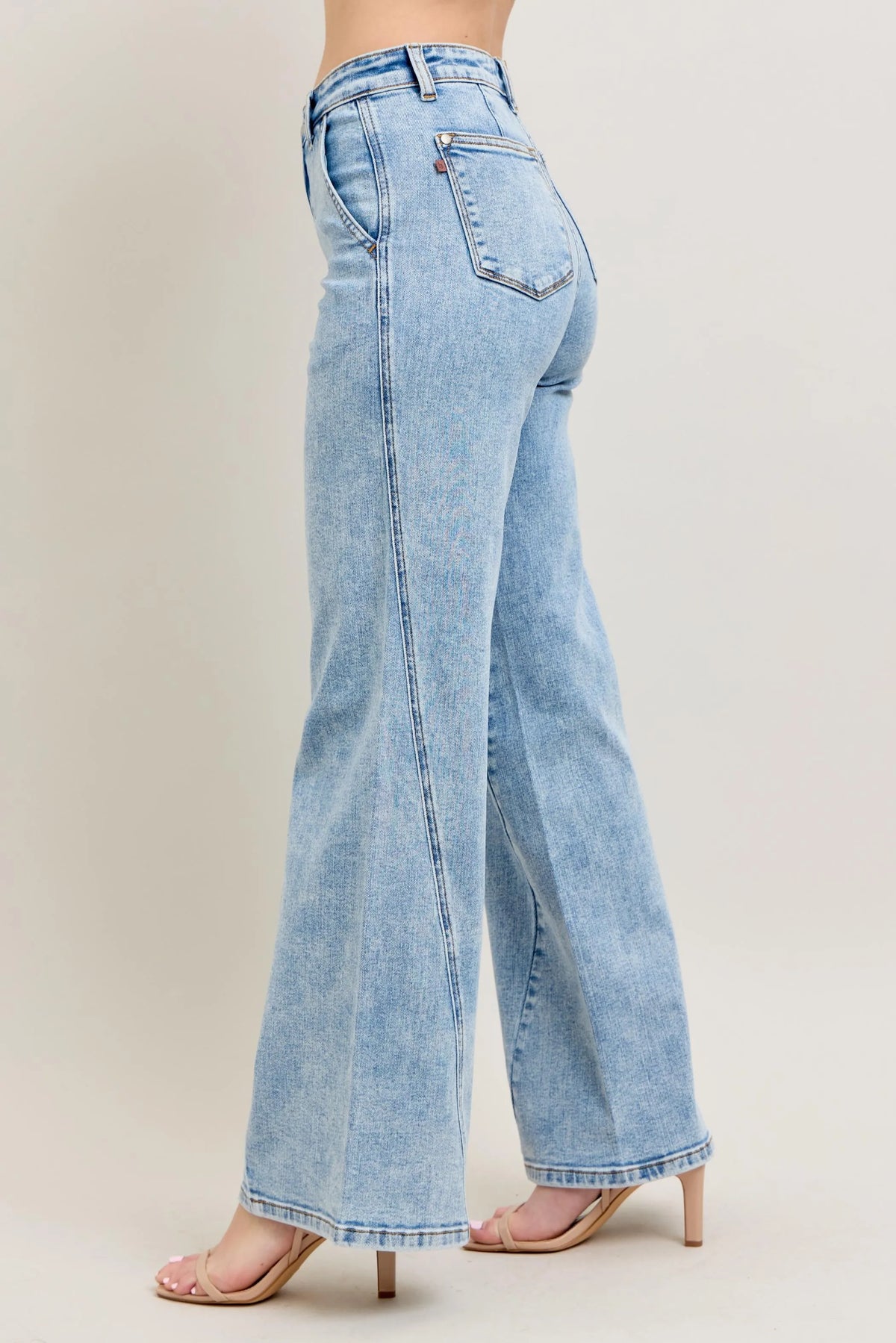 Judy Blue Plus Size High Waist Jeans – Side Profile