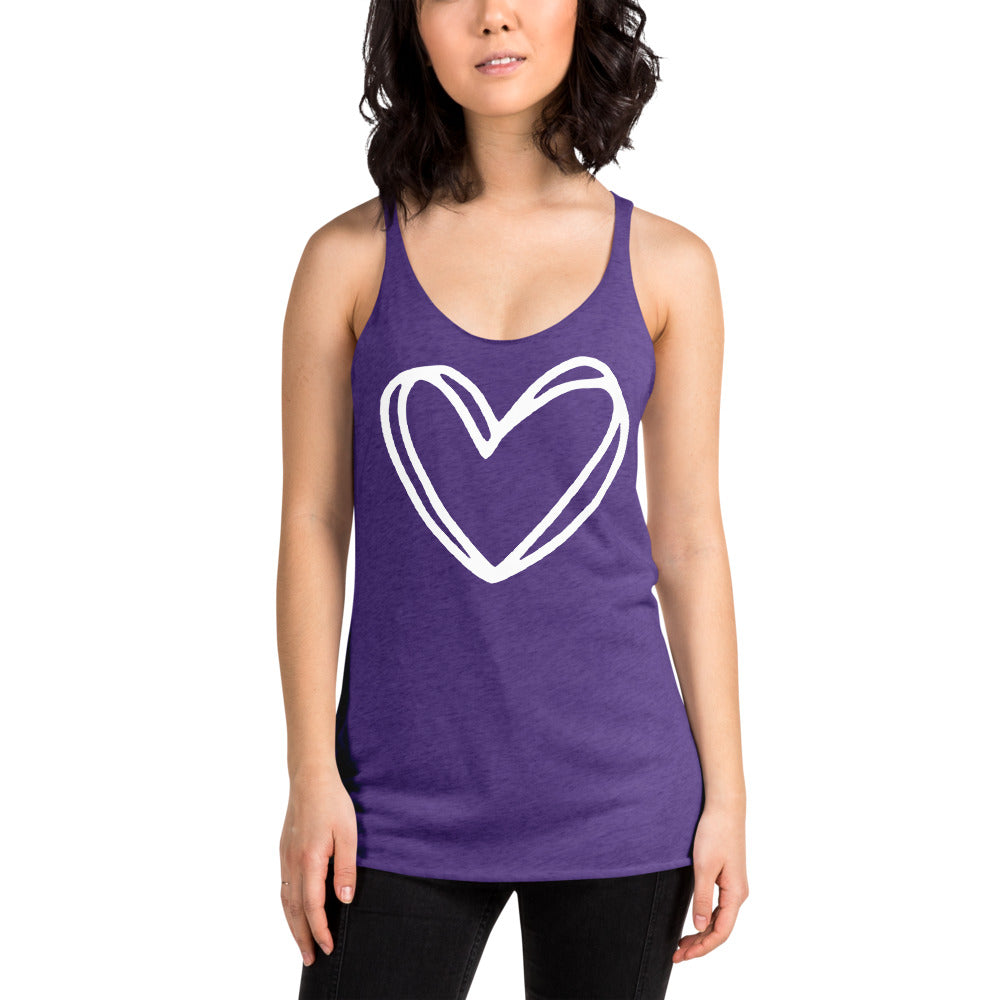 Heart Racerback Tank Top