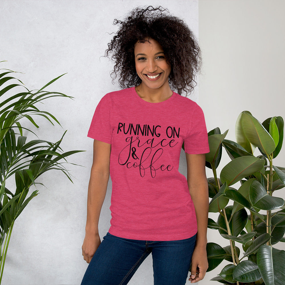 Running on Grace and Coffee T-Shirt