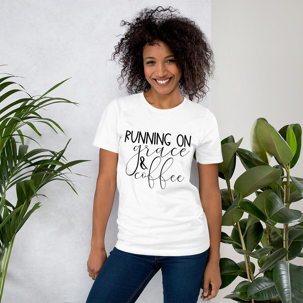 Running on Grace and Coffee T-Shirt