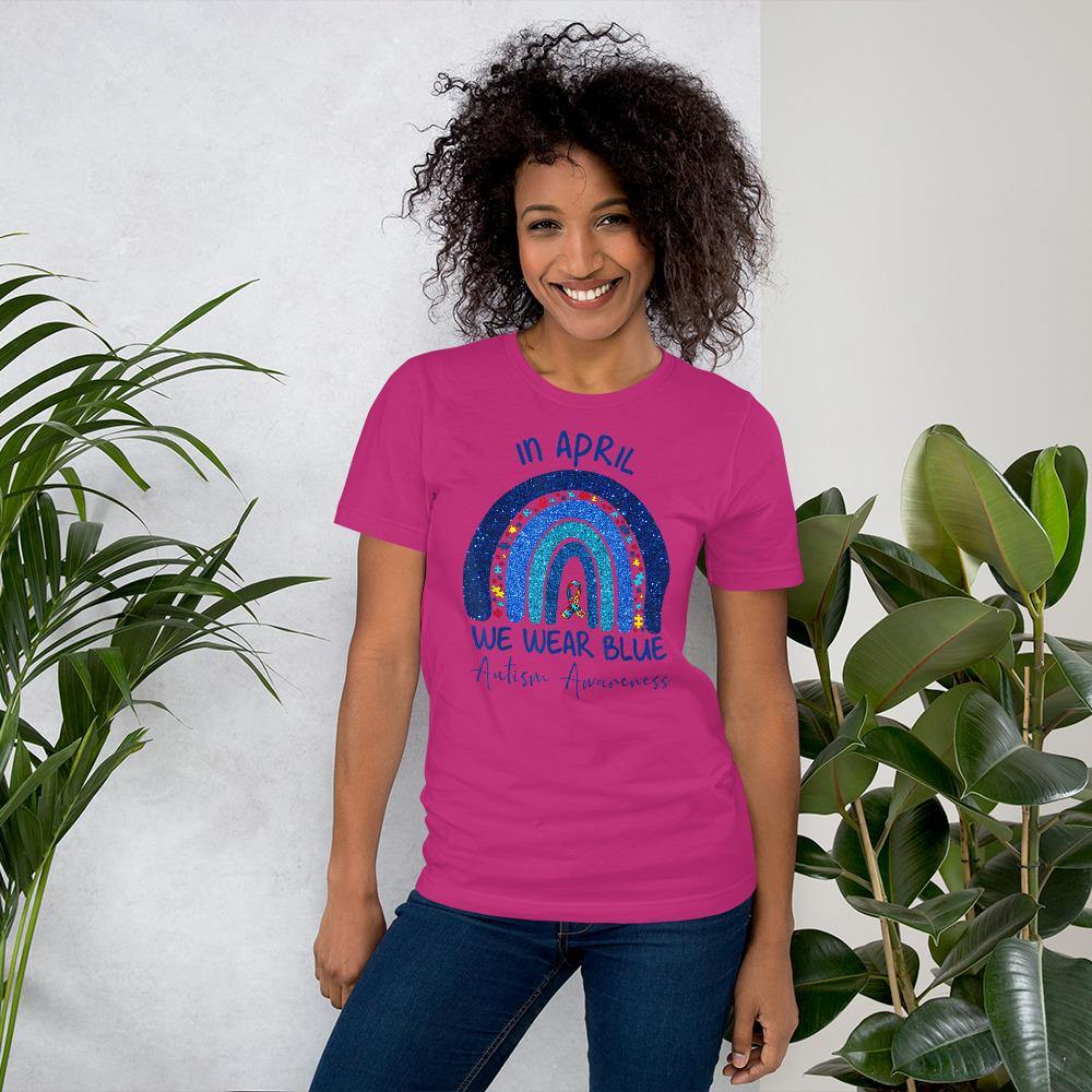 Blue Rainbow Autism Shirt